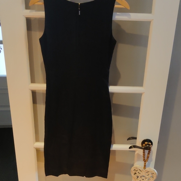 Elegant Black Sleeveless Dress - Picture 3 of 5